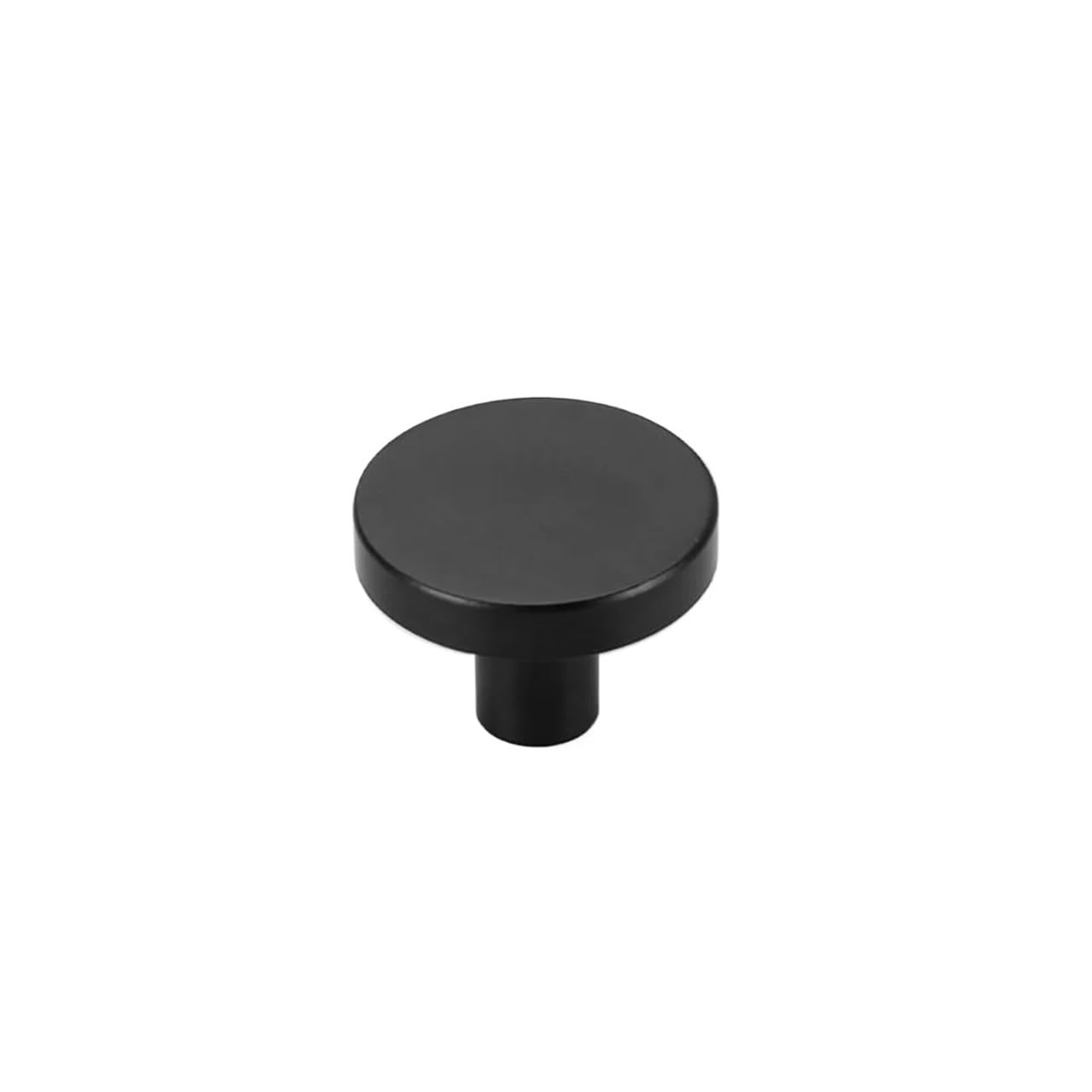 bogniga Handle Knob 10pcs Brass Furniture Handles Shell Simple Colorful Pulls Nordic Pastoral Wardrobe Dresser Knobs Cupboard Cabinet Drawer Round(Matte Black)