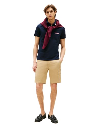 Tommy Hilfiger Men's Short Sleeve Casual Polo Shirts in Regular Fit with Stretch and Collar Designs3