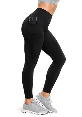 Green Drop Infused High Waist Leggings for Women, Ultra Soft Stretchy Workout Tights for Yoga, Running and Casual Wear