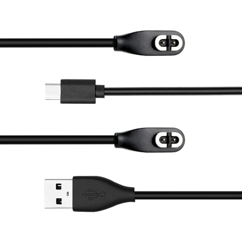 2-Pack Charging Cables Compatible with Shokz Bone Conduction Headphones, Magnetic Replacement Adapter Chargers for Aftershokz Aeropex AS800, Shokz OpenRun Pro, OpenRun, OpenRun Mini, and OpenComm