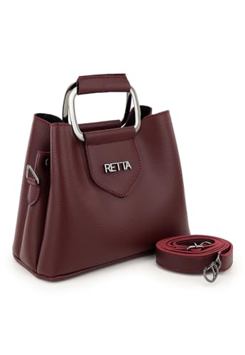 Bolsa Feminina Transversal De Mão Choe Retta Oficial (Vinho)