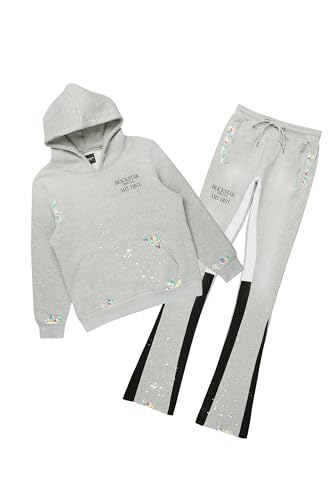 Men's Rockstar Art Dist. Hoodie/Stacked Flare Set