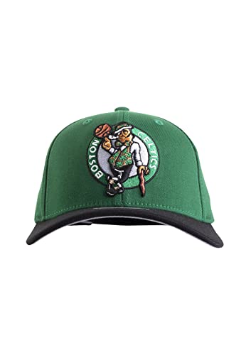 Mitchell & Ness Boston Celtics Curved Brim Snapback Hat Adjustable Cap miniatura 2