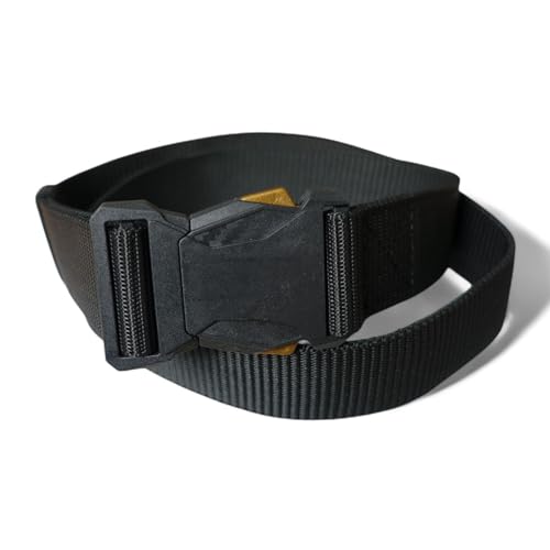 Metal-Free Nylon Belt - Non-Metal Nickel Free TSA Approved Durable Web Belt for Men Women, Heavy Duty