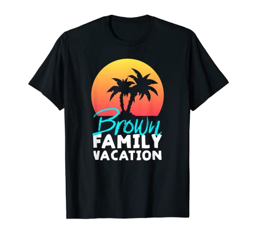 Vacaciones familiares Brown Camiseta
