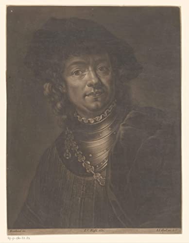 Art tableau portrait de Rembrandt sur toile premium finition Haid