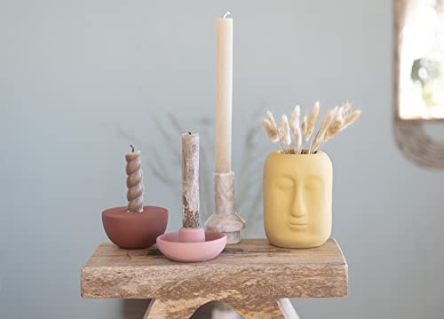 Bloomingville Marble Taper Candle Holder, 4.5", Beige #TOP1