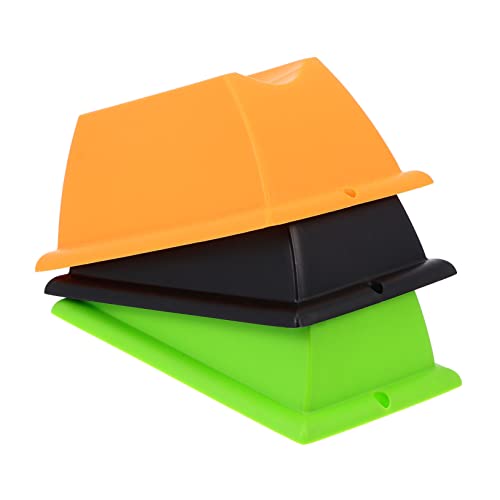 balacoo 3pcs Plastic Front Wheel Pad Bike Support Block Stabilize and Raise Front Wheel for Indoor Trainer