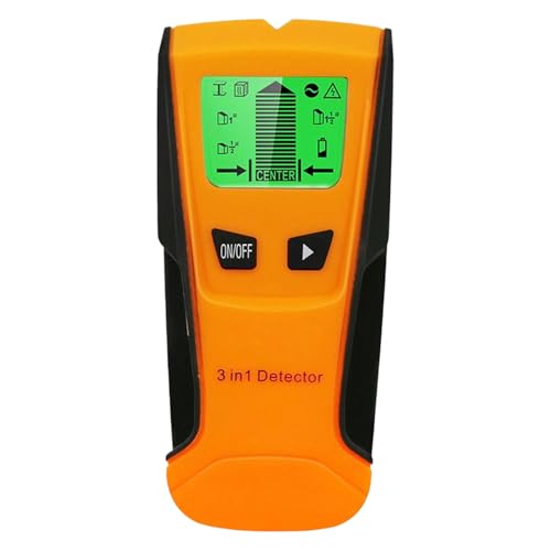 Buscador de pernos – Pantalla electrónica HD retroiluminada | Detector de metales para pernos, alambre de CA vivo, tuberías, madera, vigas, paneles de yeso, enmarcar, madera, buscadores electrónicos