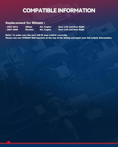 Image of KAX Disc Brake Caliper Assembly For Nissan Altima 2007 2008 2009 2010 2011 2012, Nissan Maxima 2007-2008, Rear Left and Right, Driver and Passenger Side, 2pcs