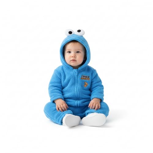 Disfraz completo Cosplay Cookie Monster Niño con capucha miniatura 4