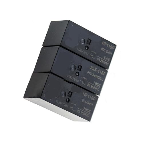 Relais 24V HF115F-024-2ZS4 miniature 8A 6 broches pour circuit imprimé - Lot de 5