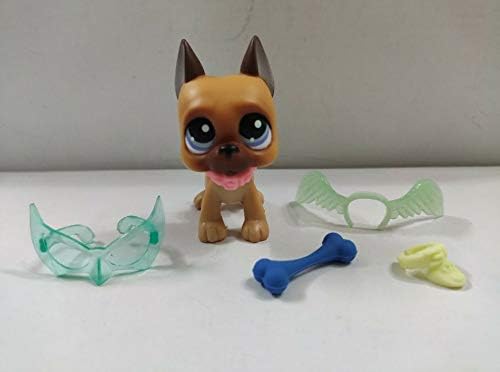 Miniatura 2 de Littlest Pet Shop LPS#244 Naranja Great Dane Perro Lindo Juguetes wAccesorios