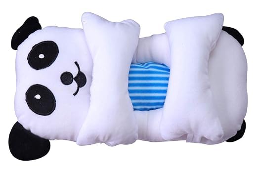 Fun4you Panda Pillow Cushion Toy Doll | Soft Plush for Newborns | Adorable Cartoon Hugging Shape for Kids White