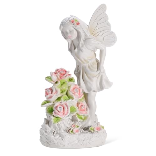 Kssiaz P723314163628 Angel Garden Statue, Guardian Solar Garden Decor With Warm Light, Waterproof Butterfly Angel Figurine thumb #7