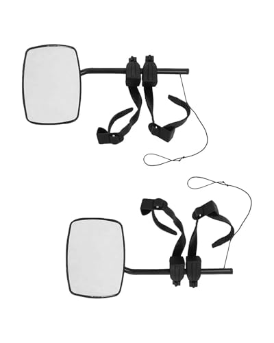 rétroviseur Caravane Lot De 2 Rétroviseurs De Remorquage À Clipser, Universels, Résistants Aux Intempéries, Réglables, Double Vue, pour Camping-Car, Voiture, Camion Rétroviseurs Remorquage