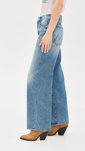 MOTHER Women's Petite Lil Dodger Button Sneak Jeans4