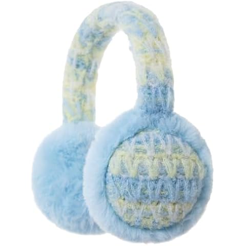 F Flammi Kids Knit Earmuffs Winter Outdoor Furry Ear Warmers for Boys Girls from Toddler to Big Kids Cover