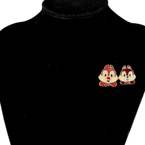Image of FEELMEM Squirrel Chip Squirrel Dale Cartoon Movie Gift Cartoon Character Brooch Pin Best Friends Gift