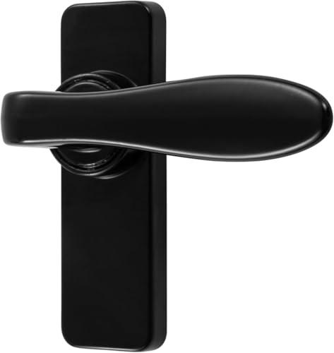 Ideal Security In-Swinging Storm Door Handle Set – Black, Surface Mount