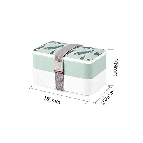 Cffdoifanh Bento Box, Stackable Spillproof Bento/Lunch Box Sleek And Sophisticated Design Container For Adults, Sleek And Modern Bento Box Design Includes 2 Stackable Containers,Bento-Styled Lunch Sol #TOP6