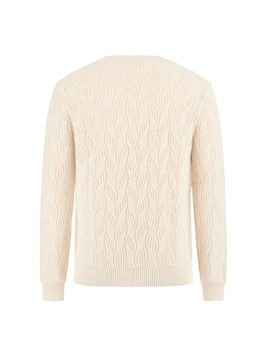 Pull col rond Evander Cable Guess en maille torsadée chaude - 2