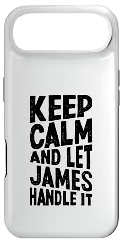 Keep Calm And Let James Handle It Funny ���O �X�}�z�P�[�X iPhone Air �p