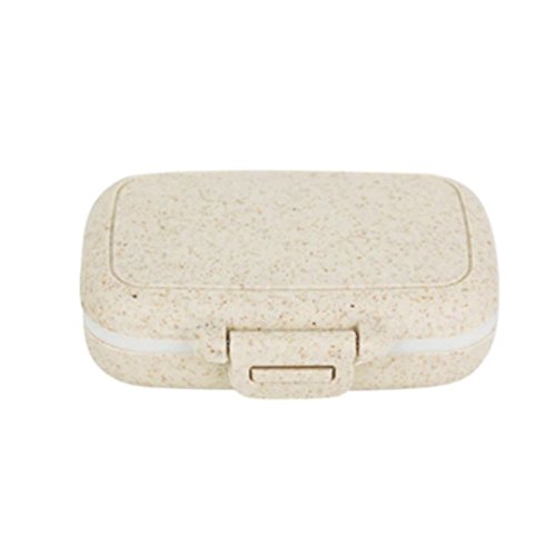 Pastillero portátil organizador caja, 3 ranuras, impermeable, dispensador de píldoras, soporte de vitaminas para viajes y uso diario