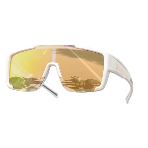 Gafas deportivas polarizadas genéricas | Antideslumbramiento, ligeras, fáciles de llevar, protección UV gafas polarizadas – para pesca, conducción, golf, running, ciclismo, playa,, Marco