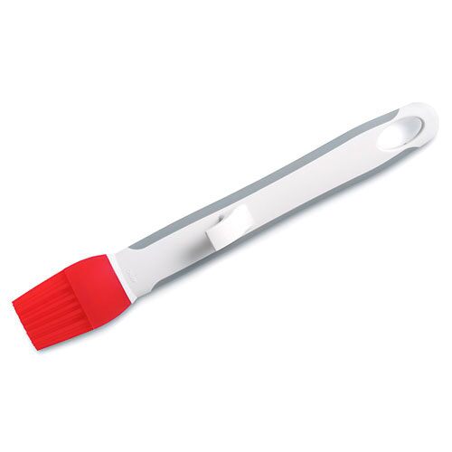 Pampered Chef Basting Silicone Brush in Cool Red and White