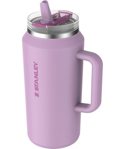 Image of STANLEY Quencher ProTour Flip Straw Tumbler with Leakproof Lid 64 oz | Built-In Straw & Handle | Cupholder Compatible for Travel | Insulated Stainless Steel Cup | BPA-Free | Soft Orchid