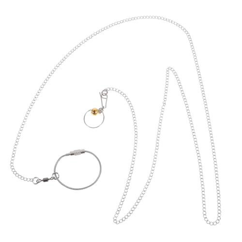 VANZACK Bird Chain Collar for Parrots Stainless Steel Comfort-fit Bird Harness Leash