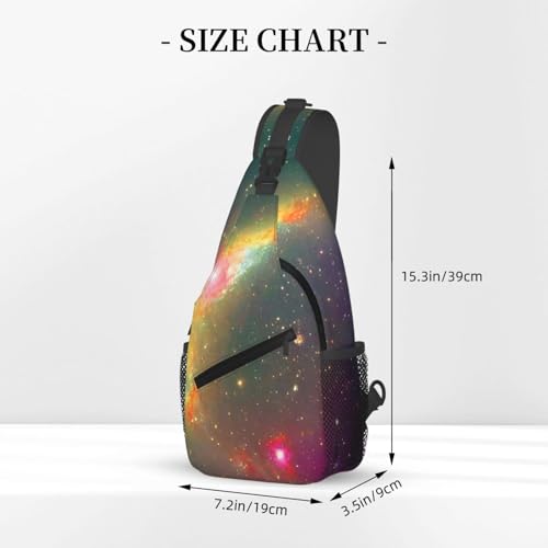 Mochila bandolera MyPiky Galaxy para senderismo y deporte miniatura 3