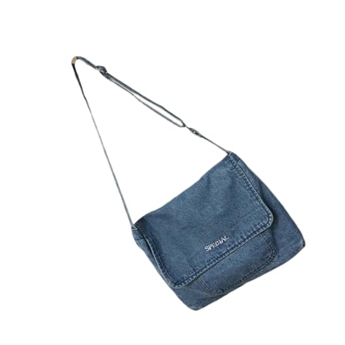 Sac à bandoulière en jean femme grand fourre-tout