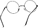 Round Clear Metal Frame Glasses