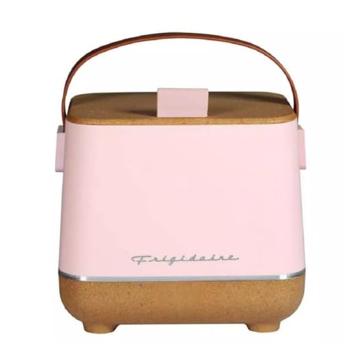 Frigidaire Portable Top Opening Lid Insulated 6-Can/4-Liter Mini Personal Fridge Cooler, Pink Color - EFMIS310-PINK (Renewed)