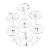 Présentoir transparent : la structure est raisonnable, stable et pratique, et modèle ne tombera pas facilement, présentoir de collection