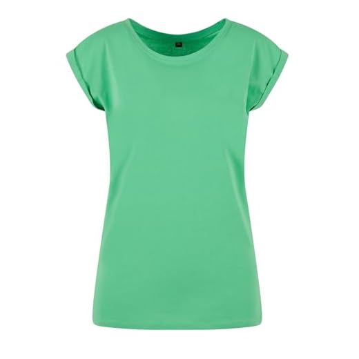 Build Your Brand BY021-Ladies Extended Shoulder tee Camiseta Mujer, Verde (Fresh Green), S