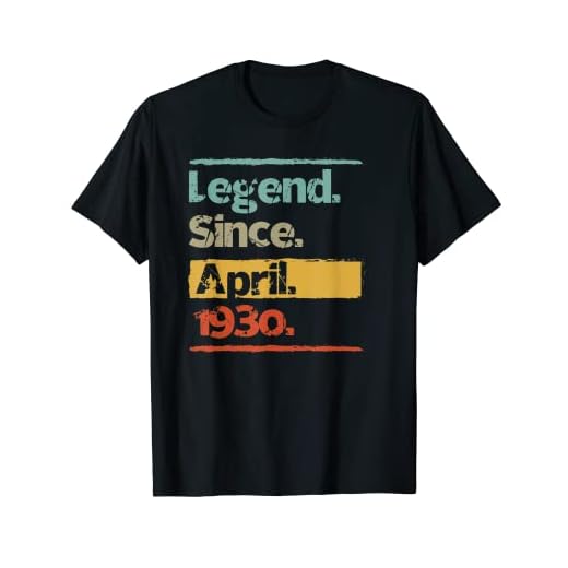 Vintage Retro Legend Desde Abril 1930 Regalo de cumpleaños 90 Camiseta