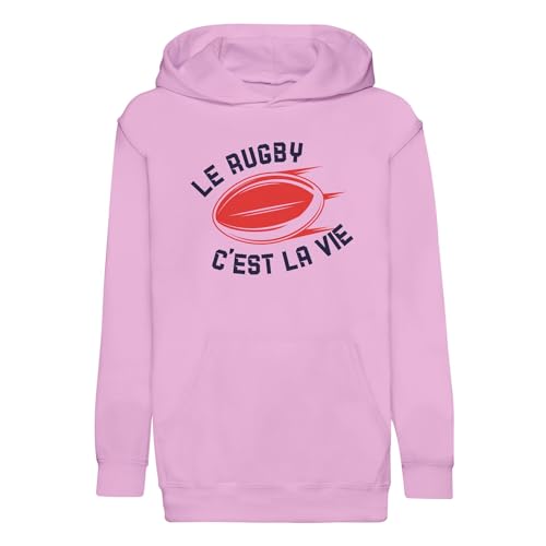Sweat à capuche enfant le rugby au stade ou à l'école le week-end