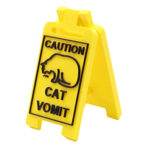 Cat Humor Warning Sign - Funny Acrylic for Pet Owners | Clear Print with Comic Quote, Decorative Wall Art for Home or Office, Ideal Joke Gift for Cat Lovers and Indoor Animal 3.94x1.77 in