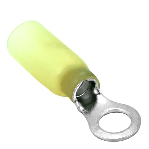 Cosse thermorétractable jaune 12-10 AWG pour éviter la corrosion des câbles #10