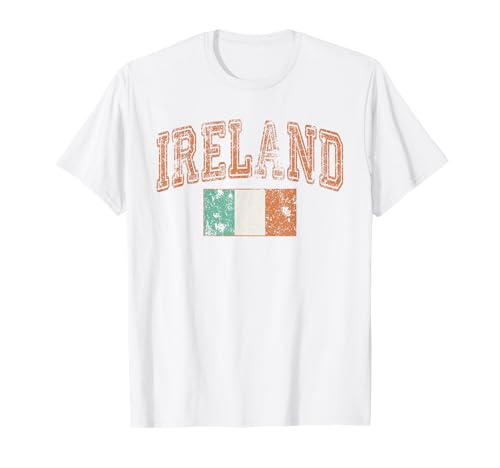 Vintage Retro Faded Ireland Flag Irish Pride T-Shirt