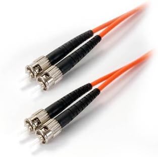1M ST-ST 62.5/125 Multimode Duplex Fiber Jumper Zipcord Cables (OM1)