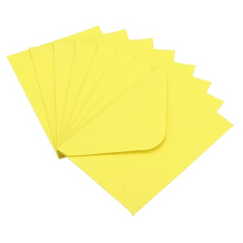 Mini enveloppes jaune clair PATIKIL pour protéger et présenter vos petites cartes de visite
