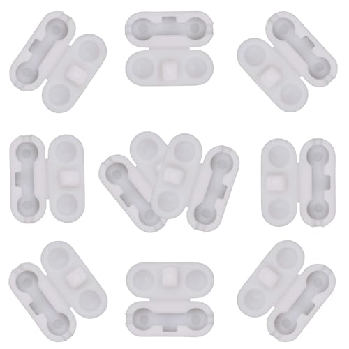 White Plastic Chain Connector for Beaded Chain for Roller Shades and Vertical Blinds