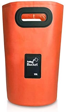 Seau pliable extérieur pour économiser de l'espace avec PVC 15L