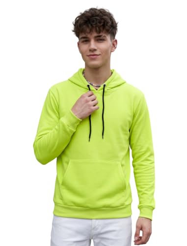 Image of HOODMASTER Unisex Fleece Hoodie Sweatshirt with Pockets Full Sleeves Regular Fit Solid Pattern Hooded Neck and Standard Length | Hoodies for Men & Women