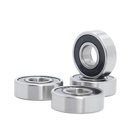 Rodamientos 608/9-2RS mini de bolas 9x22x7mm bimetal ABEC-1 blindados deep groove, 4 unidades 3