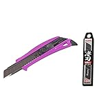 タジマ(Tajima) 万能ツールカッター ドラフィンL510 キングパープル 適合替刃L型 (刃は付属しておりません) DFC510N/KP+タジマ(Tajima) カッター用 替刃大 凄刃黒 L型刃 18mm 10枚入 CBL-SK10